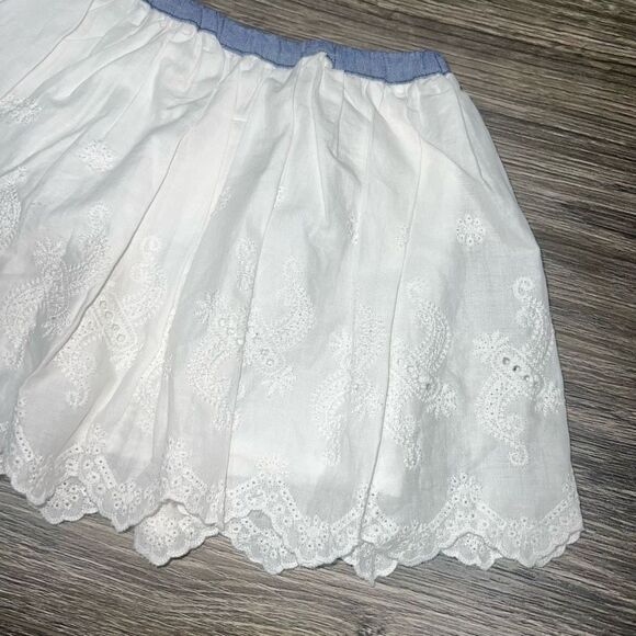 Oshkosh Eyelet Skirt - Toddler Girl- blue chambray - Picture 3 of 4